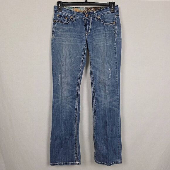 Adiktd Bootcut Jeans 6 W29 Embellished Pockets - Picture 1 of 10